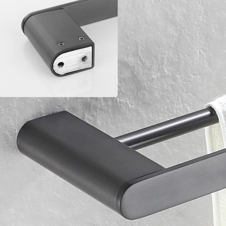 Avtoit | 5-piece modern bathroom accessory set made of stainless steel with towel rail/robe hooks/toilet paper holder