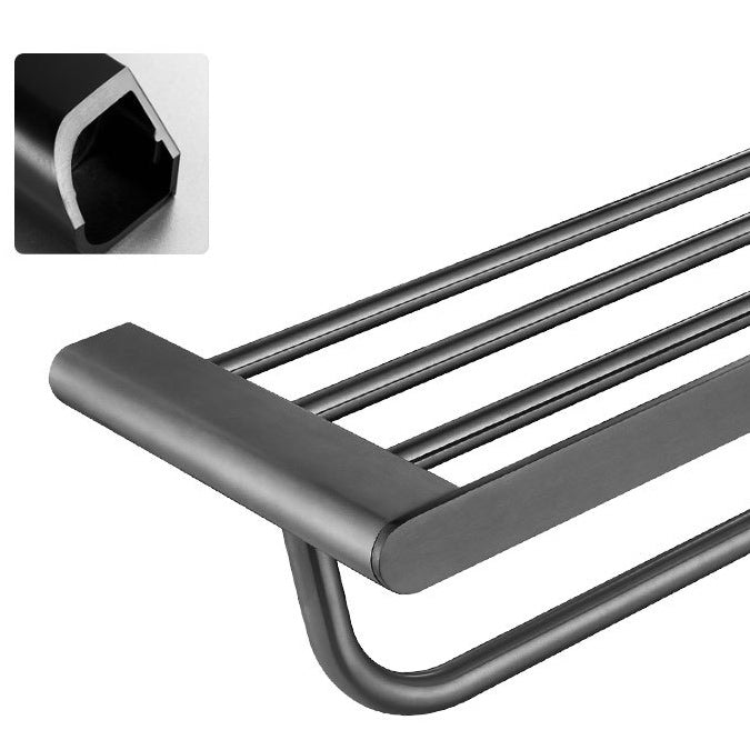 Avtoit | 5-piece modern bathroom accessory set made of stainless steel with towel bar/robe hooks/paper holder