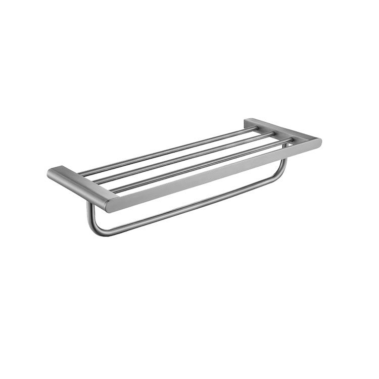 Avtoit | 5-piece modern bathroom accessory set made of stainless steel with towel rail/robe hooks/toilet paper holder