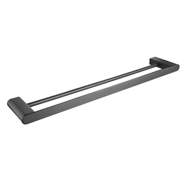 Avtoit | 5-piece modern bathroom accessory set made of stainless steel with towel rail/robe hooks/toilet paper holder
