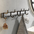 Avtoit | Contemporary Bathroom Accessory Set Matte Black Bathroom Set with Bathrobe Hooks/Towel Bar