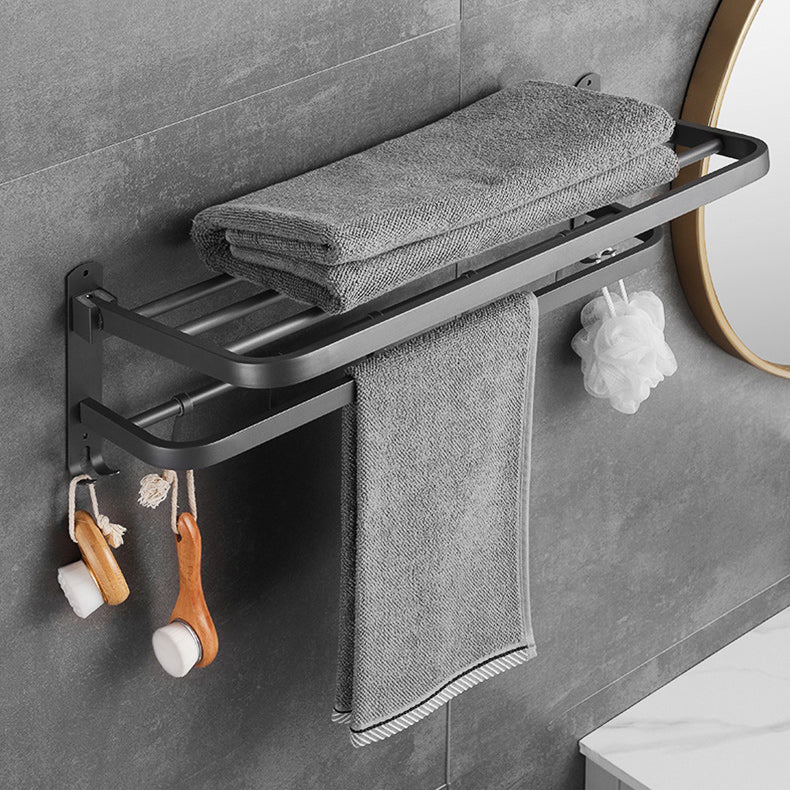 Avtoit | Modern Bathroom Hardware Set in Stainless Steel Matte Gray Bathrobe Hook/Towel Bar