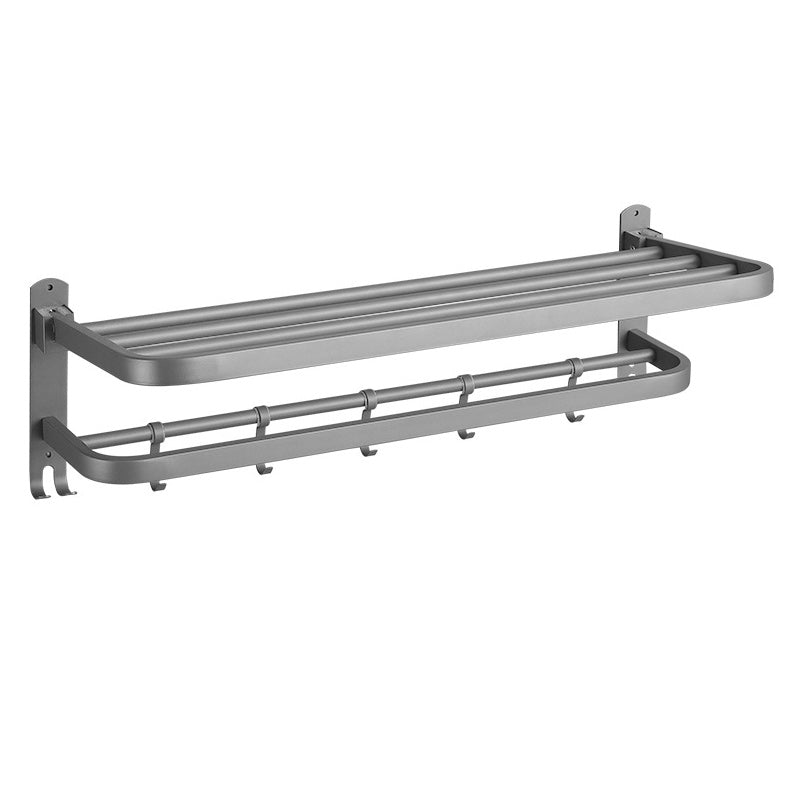 Avtoit | Modern Bathroom Hardware Set in Stainless Steel Matte Gray Bathrobe Hook/Towel Bar