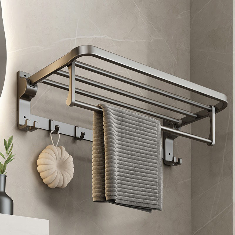 Avtoit | Contemporary Gray Bathroom Hardware Set Bathroom Shelf/Towel Bar Including Bathroom Set
