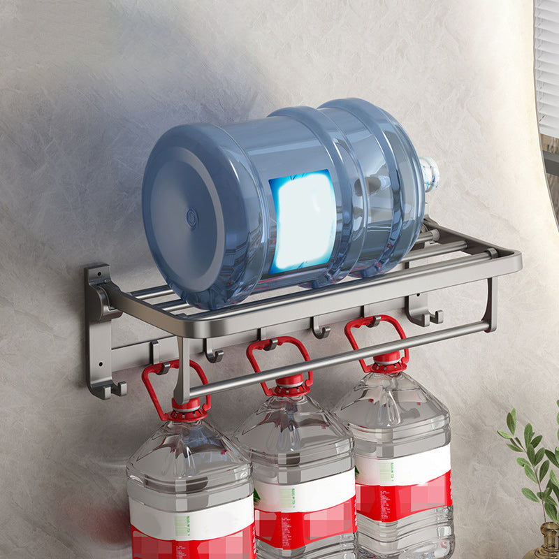 Avtoit | Contemporary Gray Bathroom Hardware Set Bathroom Shelf/Towel Bar Including Bathroom Set