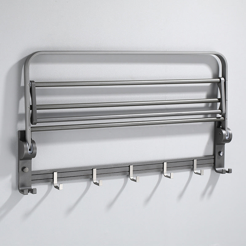 Avtoit | Contemporary Gray Bathroom Hardware Set Bathroom Shelf/Towel Bar Including Bathroom Set