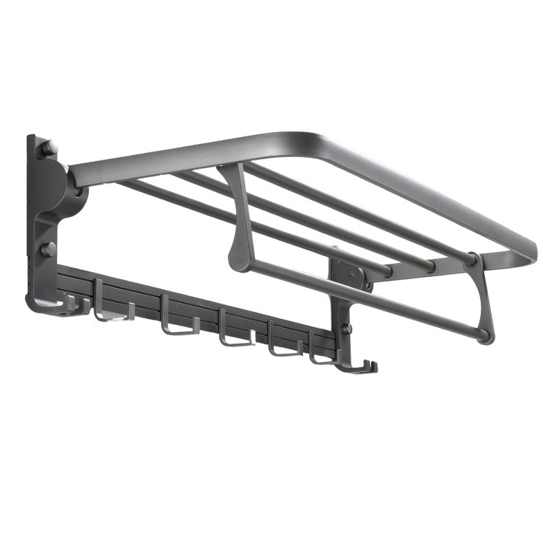 Avtoit | Contemporary Gray Bathroom Hardware Set Bathroom Shelf/Towel Bar Including Bathroom Set