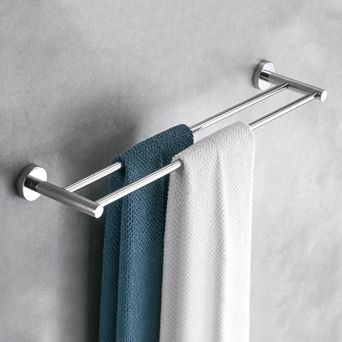 Avtoit | Polished Chrome Modern Bathroom Accessories Set with Towel Bar/Paper Holder