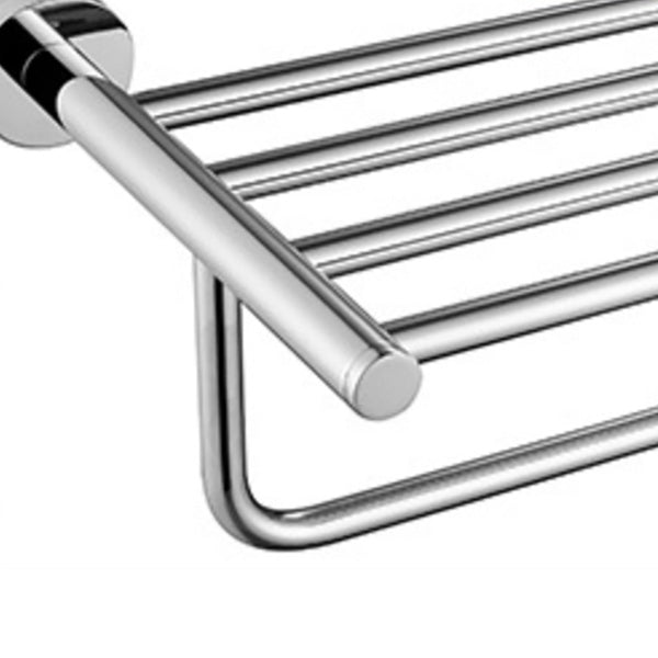 Avtoit | Polished Chrome Modern Bathroom Accessories Set with Towel Bar/Paper Holder