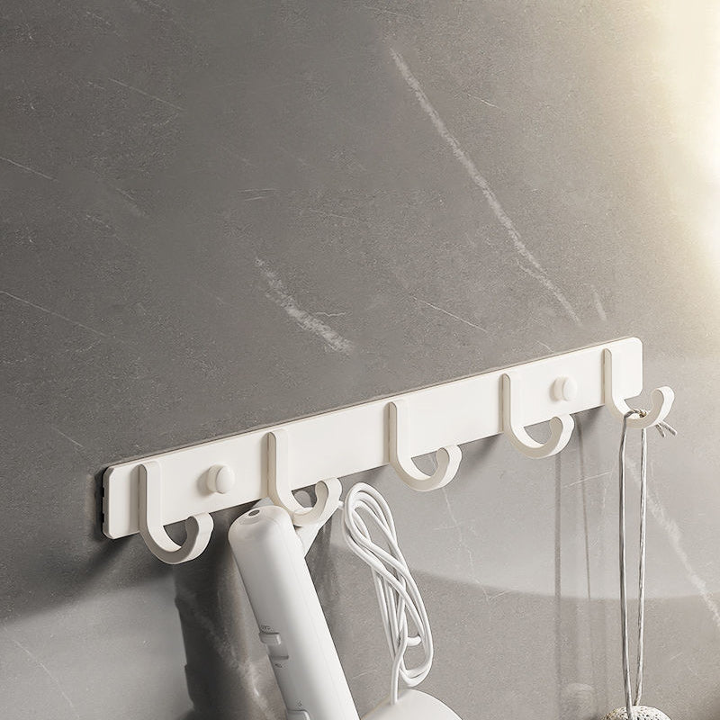 Avtoit | White contemporary bathroom accessory set stainless steel aluminum bathroom set