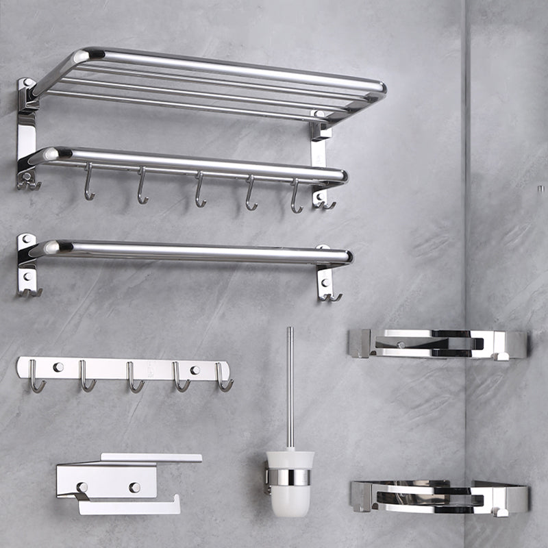 Avtoit | Modern Bathroom Set with Bathroom Shelf/Towel Bar Polished Chrome Bathroom Accessory Set
