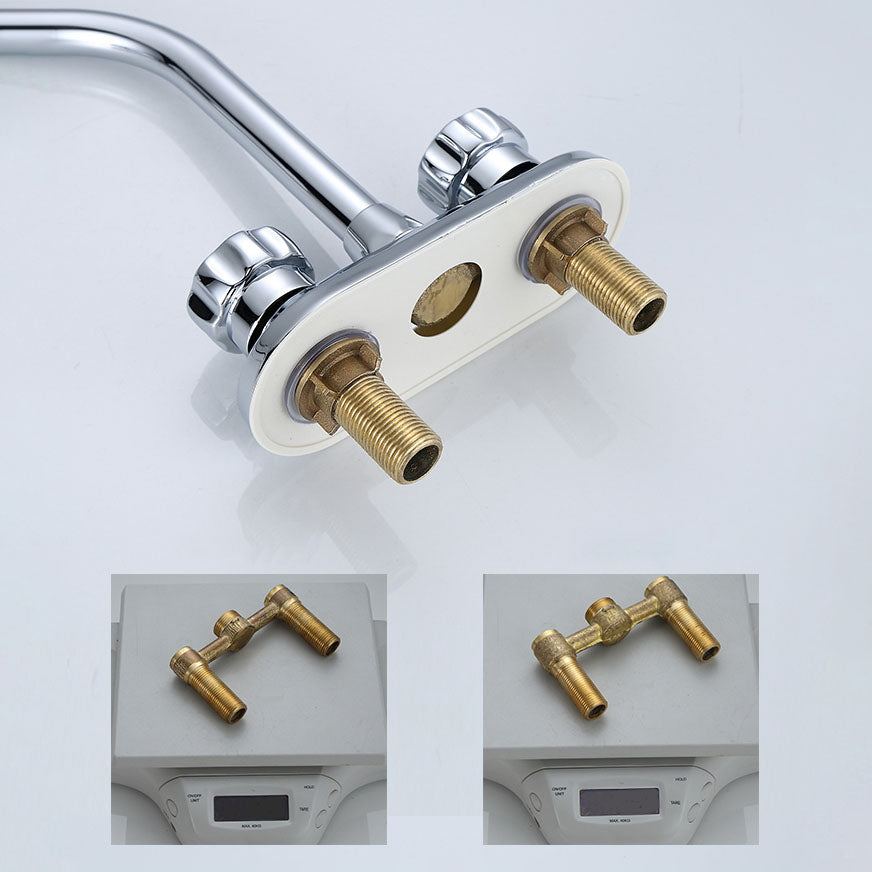 Avtoit | Three-Hole Centerset Bathroom Sink Faucet Contemporary Brass Faucet
