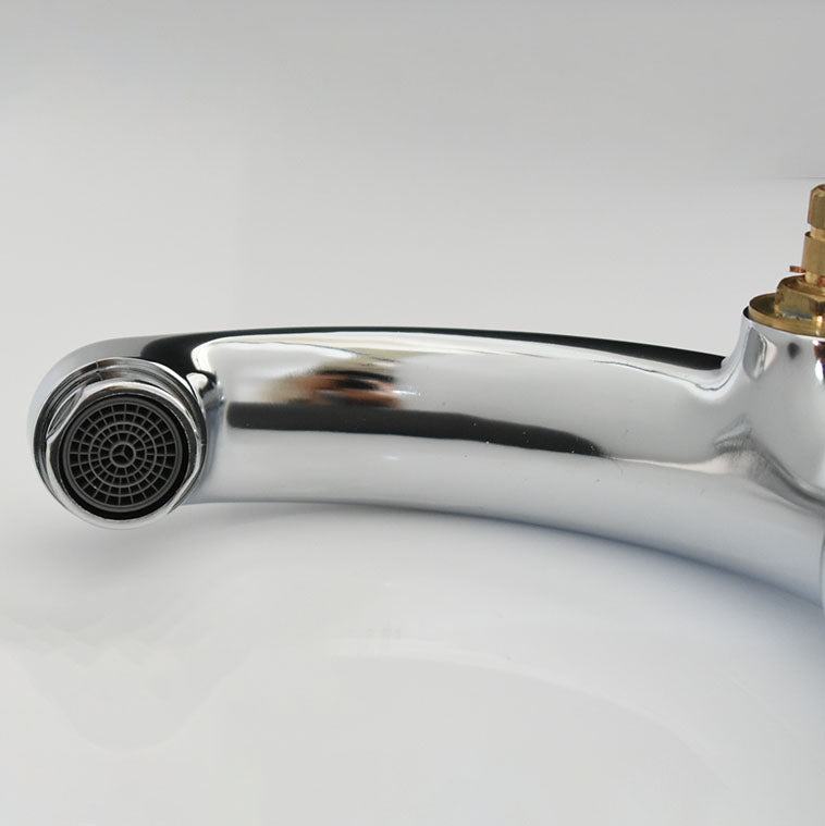 Avtoit | Modern bathroom faucet chrome knob handle with water hose sink faucet