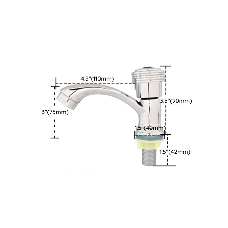 Avtoit | Modern bathroom faucet chrome knob handle with water hose sink faucet