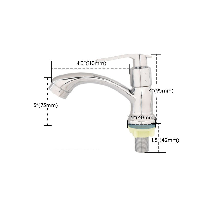 Avtoit | Modern bathroom faucet chrome knob handle with water hose sink faucet