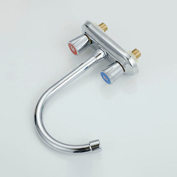 Avtoit | Knob Handle Central Mixer Contemporary Design Basin Faucet 2-Hole Faucet for the Bathroom