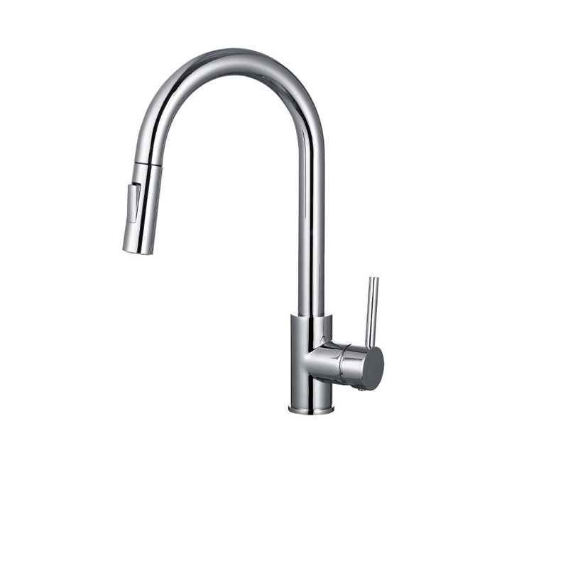 Avtoit | Goose Neck Kitchen Sink Faucet Three-Way Flow with Pull-Down Spray Head