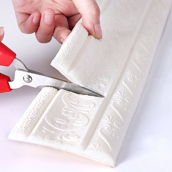 Avtoit | Modern Baseboards 3D Embossing Baseboard PVC Stereo Base Set of 1