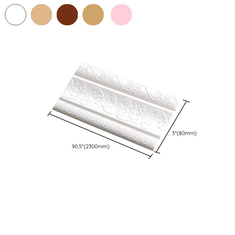 Avtoit | Modern Baseboards 3D Embossing Baseboard PVC Stereo Base Set of 1