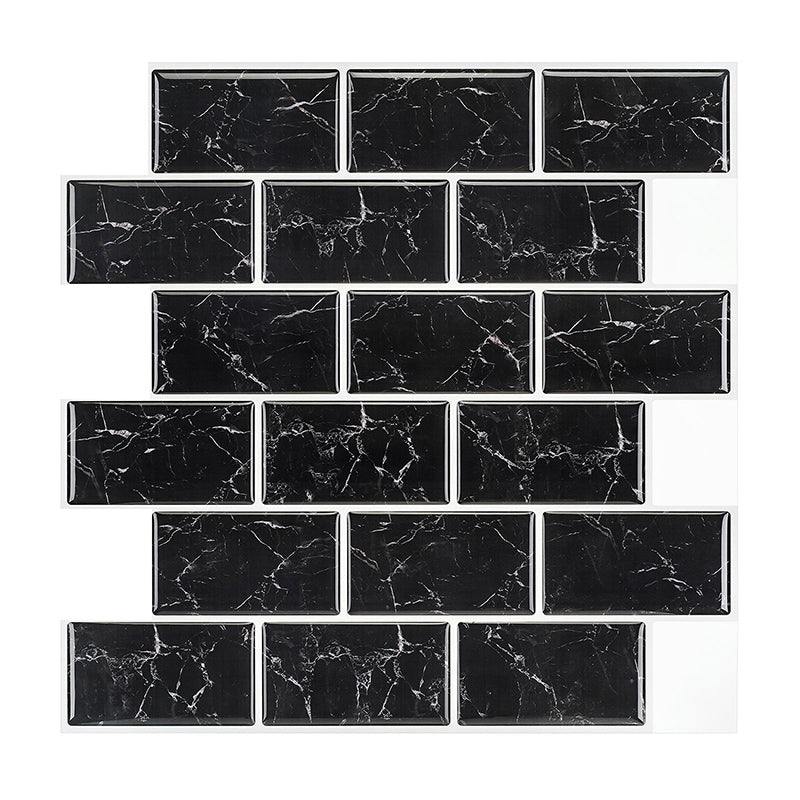 Avtoit | Pattern Matte Color Stone Peel and Stick Mosaic Tile Peel and Stick Tile Set of 2