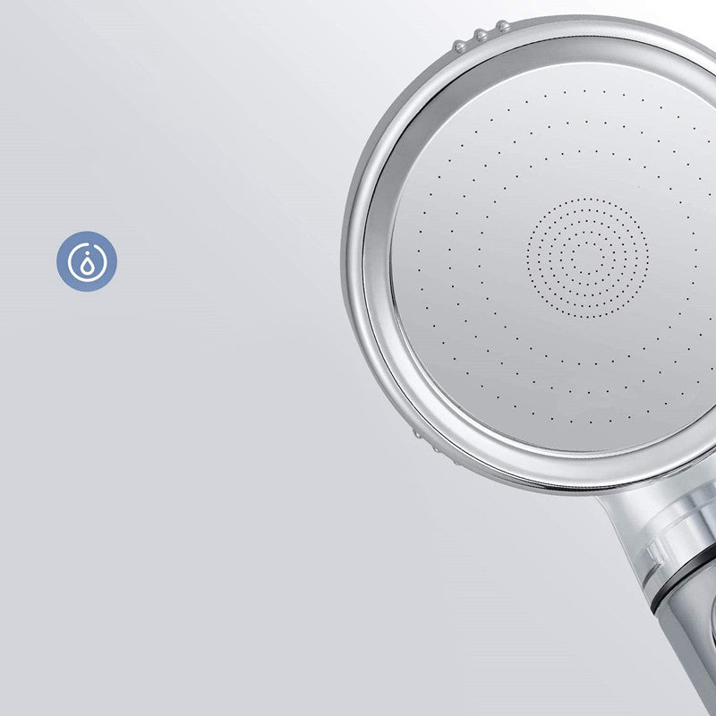 Avtoit | Modern Handheld Shower Head Round Filter Ball Spray Head in Silver