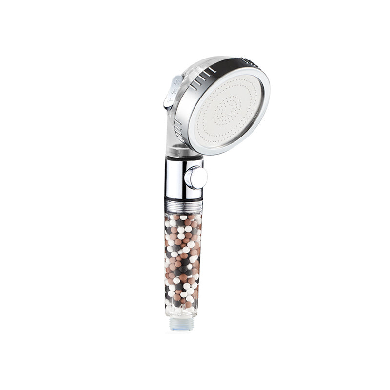 Avtoit | Modern Handheld Shower Head Round Filter Ball Spray Head in Silver