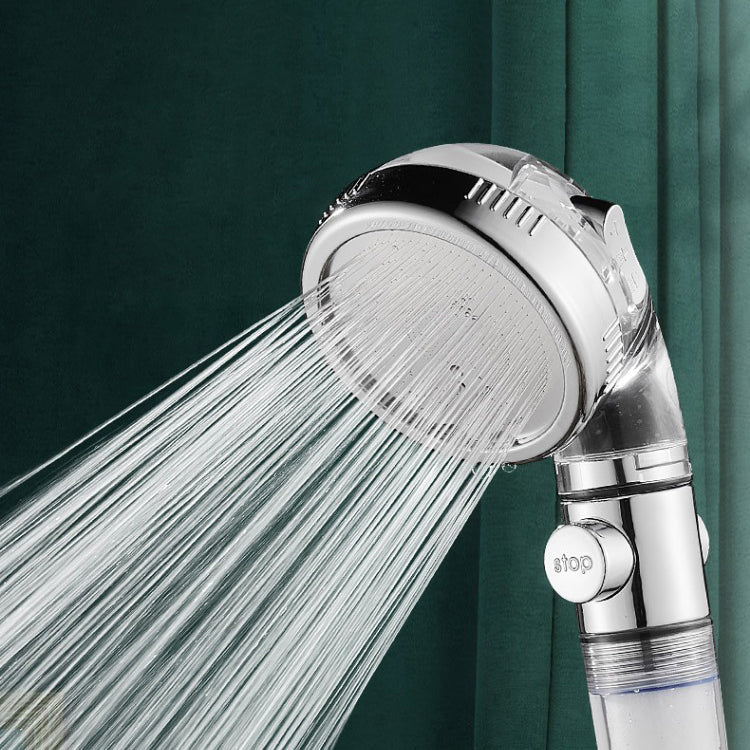 Avtoit | Modern Handheld Shower Head Round Filter Ball Spray Head in Silver