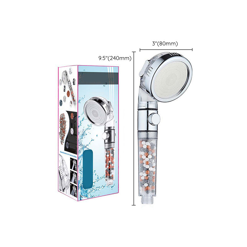 Avtoit | Modern Handheld Shower Head Round Filter Ball Spray Head in Silver