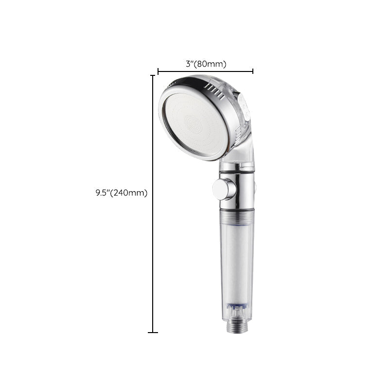 Avtoit | Modern Handheld Shower Head Round Filter Ball Spray Head in Silver