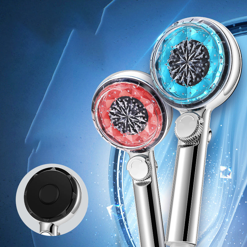 Avtoit | Contemporary Handheld Shower Head Round Filter Ball Spray Head With Digital Display