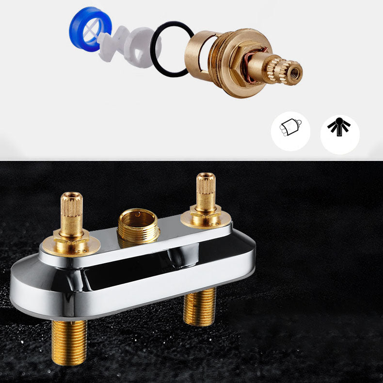 Avtoit | High Arch Brass Bathroom Faucet Double Handle Basin Tap