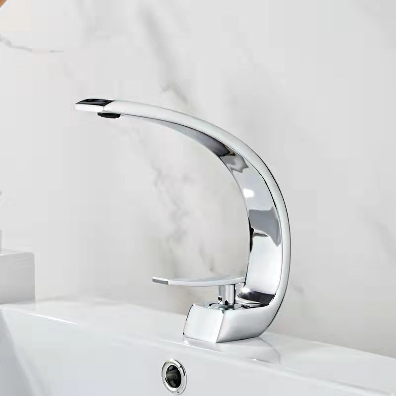 Avtoit | 17 cm High Basin Faucet Luxury 1 Hole Basin Faucet Cubic Bathroom Faucet
