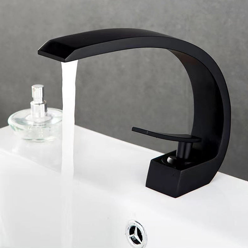 Avtoit | 17 cm High Basin Faucet Luxury 1 Hole Basin Faucet Cubic Bathroom Faucet