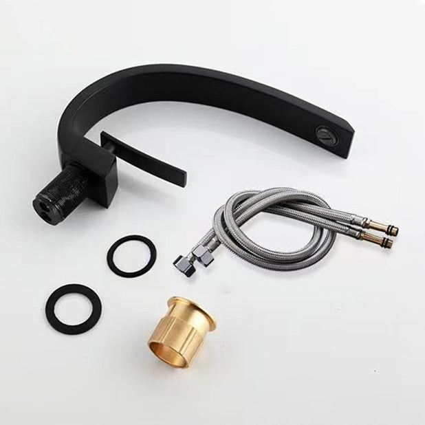 Avtoit | 17 cm High Basin Faucet Luxury 1 Hole Basin Faucet Cubic Bathroom Faucet