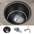 Avtoit | Contemporary Style Round Kitchen Sink Stainless Steel Kitchen Sink