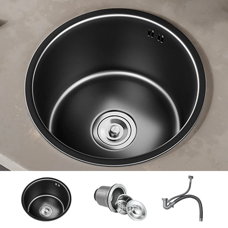 Avtoit | Contemporary Style Round Kitchen Sink Stainless Steel Kitchen Sink