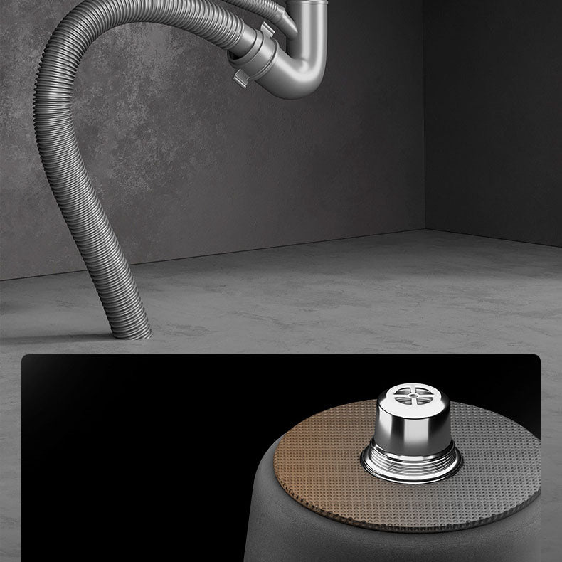 Avtoit | Contemporary Style Round Kitchen Sink Stainless Steel Kitchen Sink