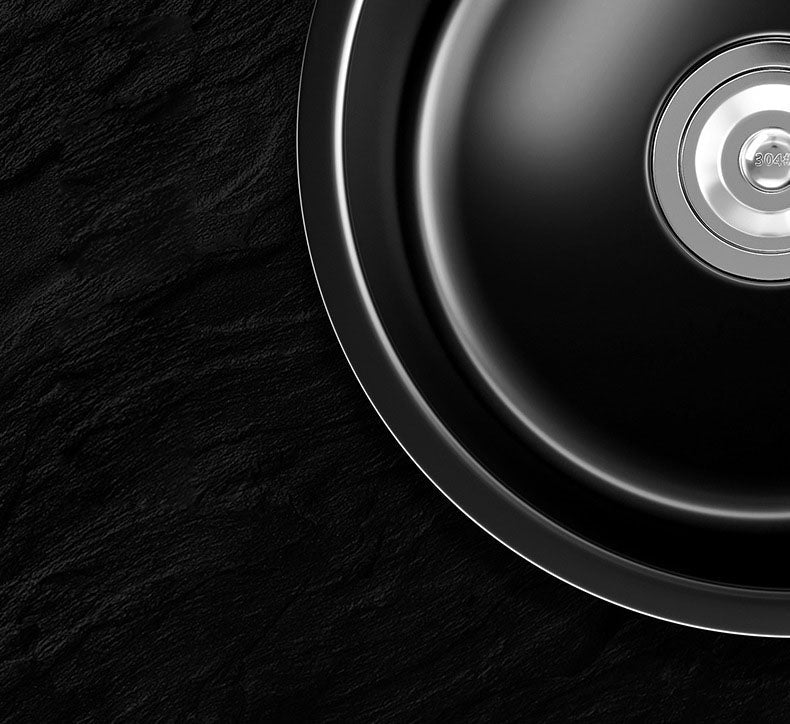Avtoit | Contemporary Style Round Kitchen Sink Stainless Steel Kitchen Sink