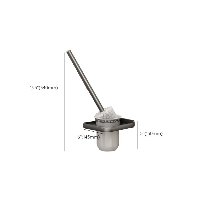 Avtoit | Gray contemporary bathroom accessory set Bathroom shelf/towel holder & bathrobe hook incl.