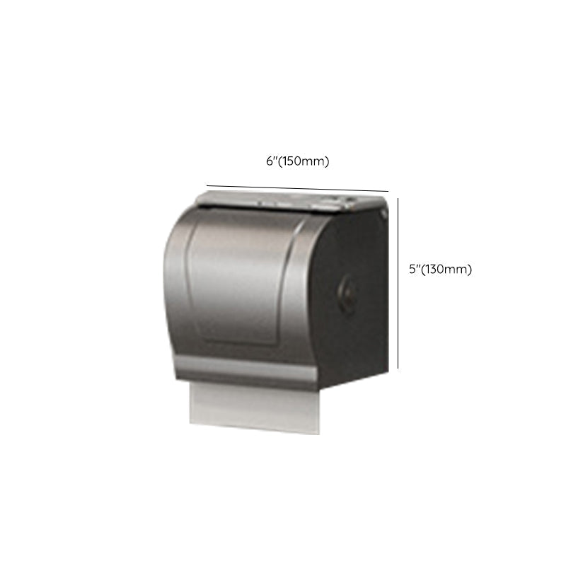 Avtoit | Gray contemporary bathroom accessory set Bathroom shelf/towel holder & bathrobe hook incl.