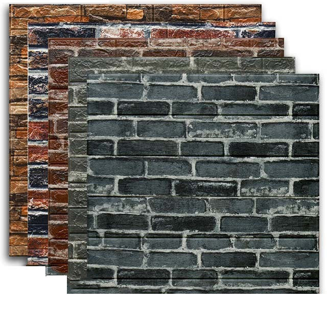 Avtoit | Industrial Wall Plank 3D Print Bathroom Living Room Wall Panels Set of 10