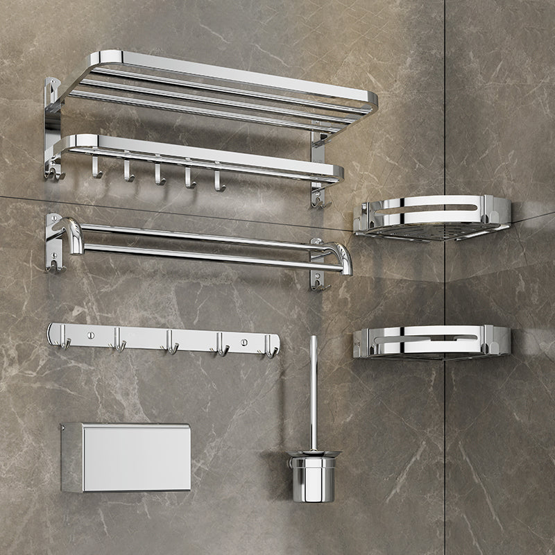 Avtoit | Silver/Black Bathroom Hardware Set Modern Bathroom Accessories Hardware Set