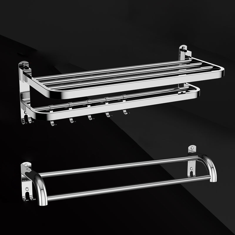 Avtoit | Silver/Black Bathroom Hardware Set Modern Bathroom Accessories Hardware Set