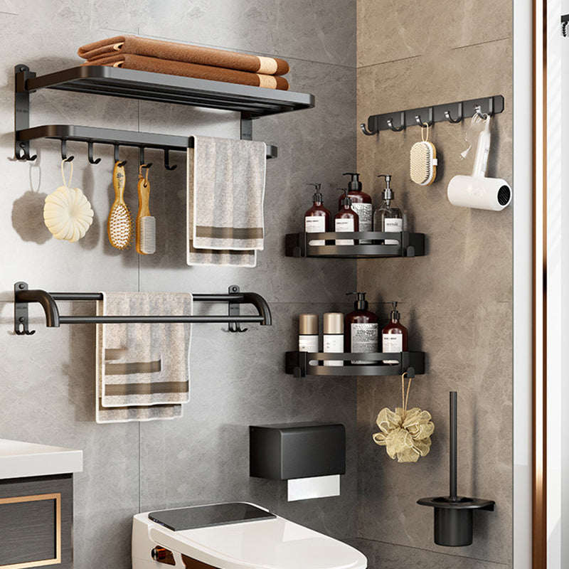 Avtoit | Matt black bathroom accessory set Modern bathroom accessory hardware set