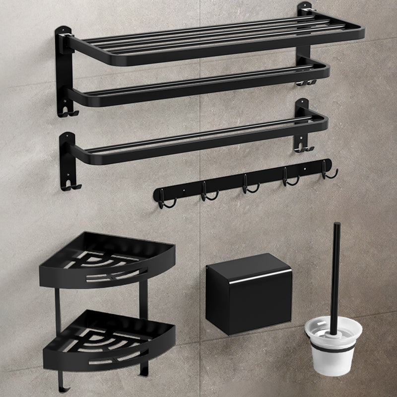 Avtoit | Black modern bathroom accessory set stainless steel bathroom fittings