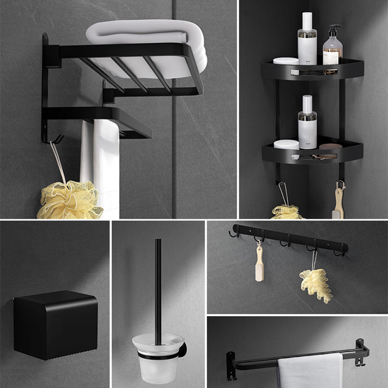 Avtoit | Black modern bathroom accessory set stainless steel bathroom fittings