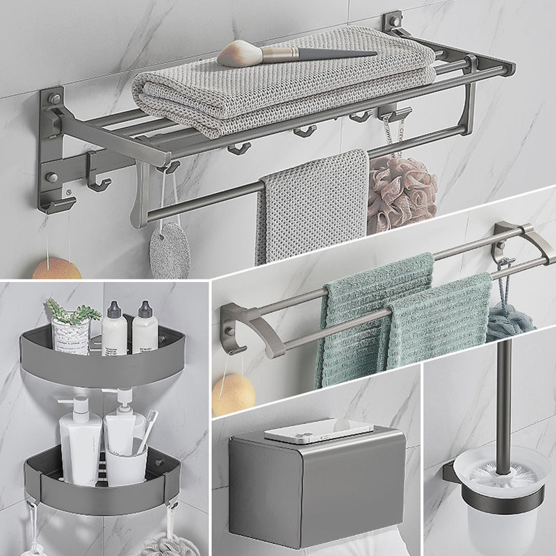 Avtoit | Modern Chrome Bathroom Accessories Set Aluminum Bathroom Fittings Set