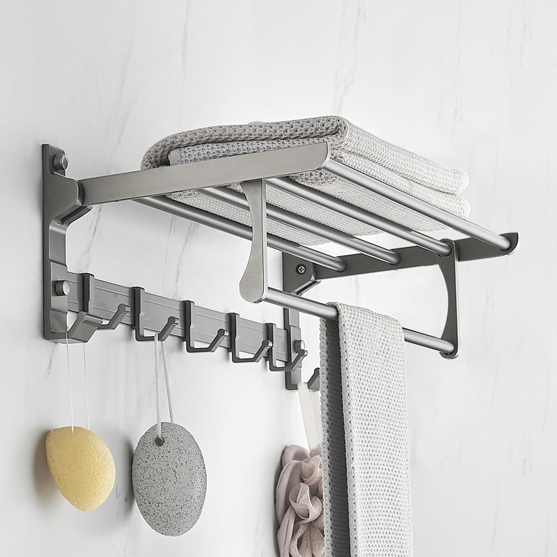 Avtoit | Modern Chrome Bathroom Accessories Set Aluminum Bathroom Fittings Set