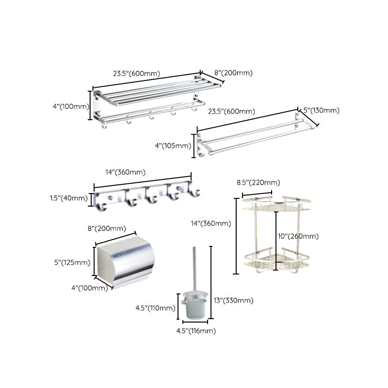 Avtoit | Modern Stainless Steel Paper Holder Bathroom Shelf Bathroom Accessories Set