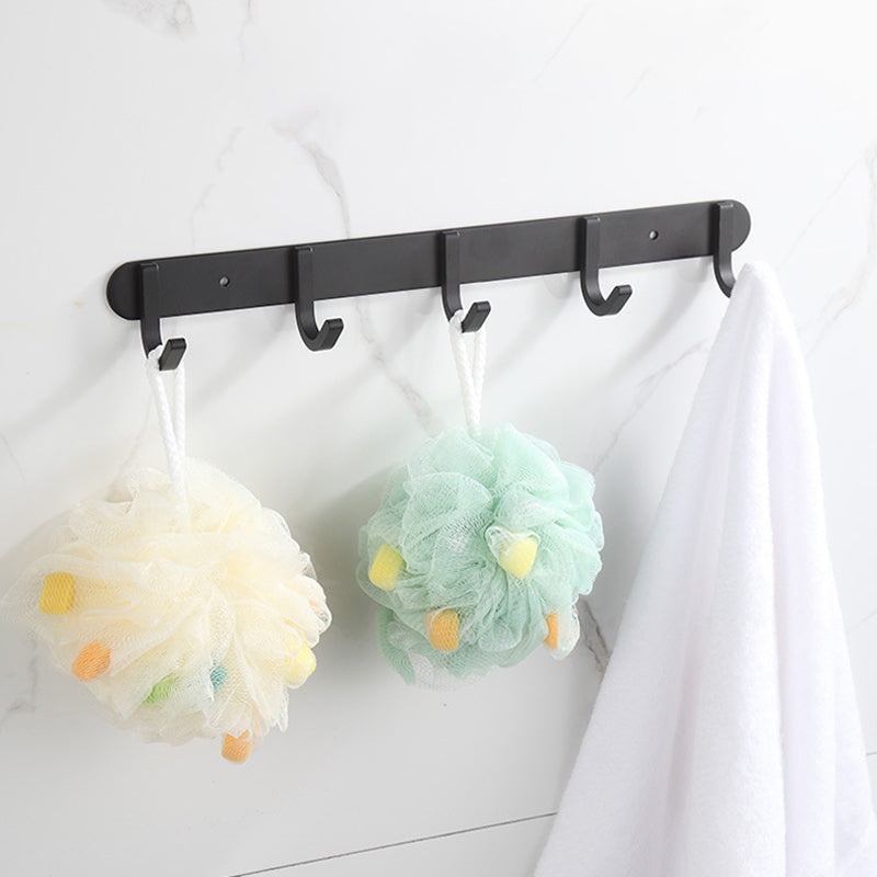 Avtoit | Modern Matt Black Bathroom Shelf Paper Holder Bathroom Accessory Set